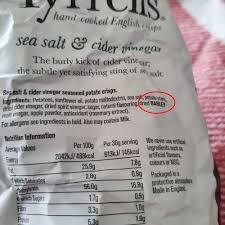 We have included all the salt and vinegar crisps we know to be safe according to coeliac uk's advice. Asda Apologise To Coealiac After They Mis Label Snack As Gluten Free Consumer News Uk