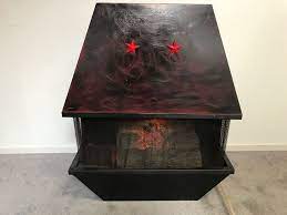 Puraflame western electric fireplace insert with fire crackling sound, remote control these electric fireplaces come with a remote control, which allows you to control their settings. Working Mid Century Sears Roebuck Co Electric Fireplace With Simulated Wood Burning Logs