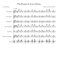 The power of love — huey lewis and the news. The Power Of Love Huey Lewis Horn Parts Sheet Music For Piano Trumpet In B Flat Trombone Saxophone Alto More Instruments Mixed Ensemble Musescore Com