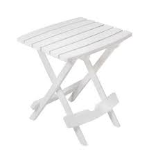 Adams Quikfold Rectangular White Polypropylene Folding Side Table Ace Hardware In 2020 Home Goods Decor Side Table Table