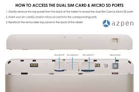 Turn your tablet off and place it on a flat surface with the screen facing up activate sim card. 10 Inch Tablet 64gb 4g Lte Android Tablet Bluetooth Keyboard Unlocked Tablet Azpen Innovation