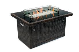 Outland Fire Table 3 Piece Rectangle Accessory Set Of Tempered Glass Lid Insert Tempered Glass Wind Guard Fenc Propane Fire Pit Table Fire Table Fire Pit Table
