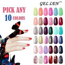 Gellen Pick Any 10 Colors Uv Gel Nail Polish Nail Art Home Salon Set