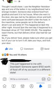 Cars Being Stolen Stay Vigilant Doordash