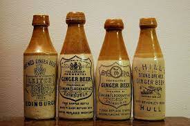 Four Ginger Beer Bottles Manufactured By Buchan Portobello Edinburgh Pottery Bottles Ginger Beer Antique Bottles