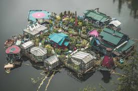 Freedom Cove A Floating Farm Hidden Away In The Bc Wilderness Over Grow The System Floating Garden Floating Wilderness