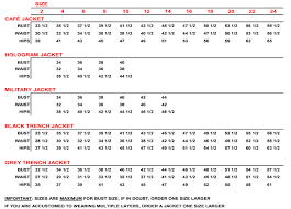 size chart sadia junaid