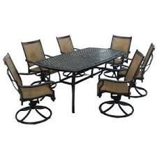 Home Depot Martha Stewart Living Solana Bay 7 Piece Patio Dining Set 899 00 Comfortable Patio Furniture Patio Furniture Dining Set Patio Dining Furniture