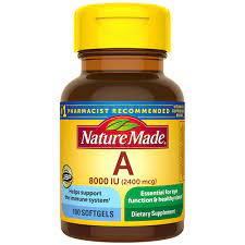 Too much vitamin a can be harmful. 2400 Mcg Vitamin A Supplement 8000 Iu Nature Made