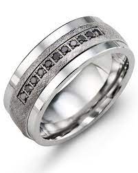 Men S Scattered Illusion Black Diamond Wedding Band In Black Ceramic Black Gold Black Diamond Wedding Rings Rings Mens Wedding Bands Rings For Men