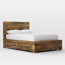 If you're looking for the right wood to use on your bed frames, specifically the slats, you might want to try douglas fir wood. Emmerson Reclaimed Wood Storage Bed Natural Storage Bed Wood Bedroom Furniture Bed Storage