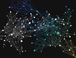 Abstract Technology Computer Network Background Data Visualization Abstract Vector Art Illustration Free Vector Art