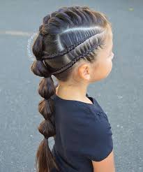 Except the bob haircut, shoulder length haircut became the other popular hairstyle among young girls. Pinterest Lolaxxlola Fun Girls Braided Ponytail Hair Style Girl Hairstyles Little Girl Hairstyles Baby Girl Hairstyles