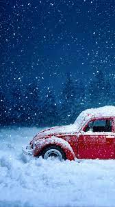 Vw Christmas Snow Wallpaper Iphone Iphone Wallpaper Vintage Car Iphone Wallpaper