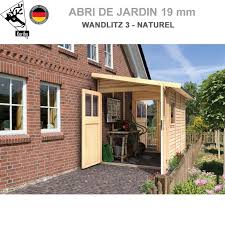 Abri jardin adossable abri jardin adossé abris jardin composite abris jardin duramax abris jardin foresta abris jardin grosfillex abris jardin lifetime abris les meilleurs prix pour abris de jardin adossable vous sont proposés par nos partenaires monamenagementjardin.fr, rakuten.com fr et. Abri Adossable Bois Wandiltz 3 Naturel 181x268