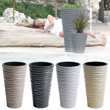 If it does not it may be worthwhile to drill holes in the bottom originally used to keep plants out the frost, flower pots were a preserve of the rich. Large Tall Sand Effect Flower Plant Pot Indoor Outdoor Garden Patio Planters New Ebay