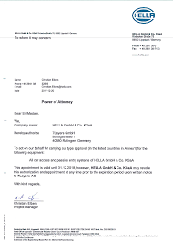 Fs14p71m Identification Device For Automotive Passive Entry Passive Start System Cover Letter Poa Hella Gmbh Kgaa