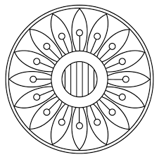 Disegno Di Mandala Con Motivo A Fiori Da Colorare Disegni Da