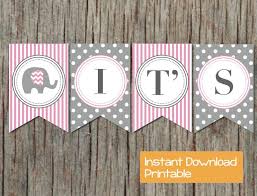 Free printable balloon elephant baby shower guest book for either a baby boy or baby girl! Pink And Grey Elephant Baby Shower Bumpandbeyonddesigns
