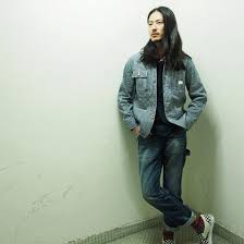 人氣男模志偉 waynelauchiwai 穿上hickory 牛仔褸配洗水牛仔褲 日系造型必備 white label 系列之限於銅鑼灣白沙道旗艦店獨家發售 bomber jacket jackets fashion