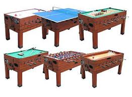 13 In 1 Game Table In Cherry Foosball Pool Air Hockey Shuffleboard New Table Games Table Shuffleboard