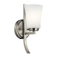 Motion sensor light, closet light, wall light, stick anywhere with no tools, battery operated lights, led night lights, perfect for staircase, hallway, bathroom, bedroom, kitchen, cabinet (3 pack) 4.0 out of 5 stars 4,376. Wall Sconce Light Fixture 1 Light Stairs Closet Opal Glass Shade Satin Nickel Wall Fixtures Home Garden Pumpenscout De