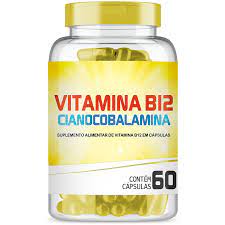 Vitamina B12 Cianocobalamina Com 60 Capsulas Extra Delivery