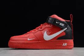 Nike Air Force 1 Mid 07 Lv8 Utility White Black Nike Air Force 1 Mid 07 Lv8 University Red White Black Tour Yellow 804609 605 In 2020 Nike Air Nike Air Force Nike