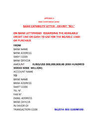 It gives us the strength to witness for. Bank Capability Letter Fill Online Printable Fillable Blank Pdffiller