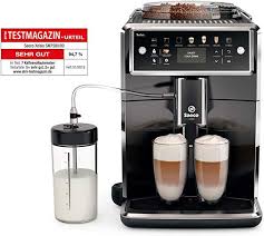 The coffee button cases the machine to grind less than it would for a shot, and then pulse water through the coffee instead of applying sustained pressure. Saeco Xelsis Sm7580 00 Kaffeevollautomat Led Display De Version Pianoschwarz Kaffeevollautomat Kaffee Vollautomat Kaffeeautomaten