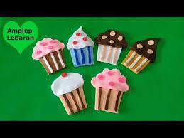 Diy Amplop Lebaran Cara Membuat Aneka Amplop Es Krim Dari Kain Flanel Youtube Amplop Kain Flanel Es Krim