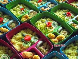 Nasi Kuning Bento Makanan Dan Minuman Penataan Makanan Makanan