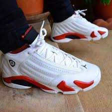 Red Black White Jordan 14 Air Jordan 14 Retro Candy Cane Xiv Aj14 Men Sneakers Red And White Fashion Clothing Shoes Accessories U Air Jordans Sneakers Men Fashion Air Jordans Retro