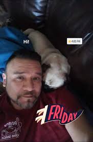 Chuck enjoying a film 💙💙