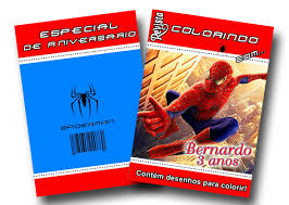 Pesquisa através de mais de 10000 desenhos para colorir. Revista Colorir Homem Aranha 14x10 No Elo7 Jessica Galvao Festa 8af93f