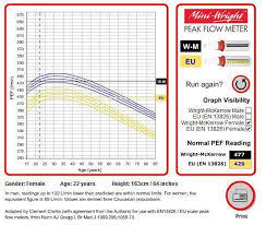 Peak Flow Meter Chart Printable Bedowntowndaytona Com