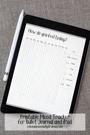 Printable Mood Tracker For Bullet Journal And Ipad Mood Tracker Mood How Are You Feeling