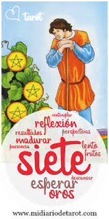 Que Significa El 7 De Bastos En El Tarot Siete De Oros Aprender Tarot Baraja Rider Waite Arcanos Mayores Y Menores Tarot Tarot Arcanos Tarot Cartas