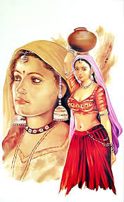 Water For Life India Art Indian Art Paintings Fantasy Art Women