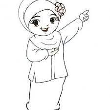 Gambar perempuan berhijab kartun hitam putih satu bangsaku. 25 Koleksi Populer Gambar Kartun Hijab Hitam Putih