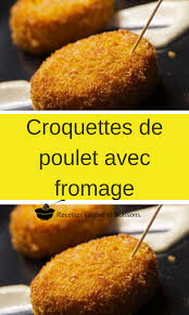 Croquettes De Poulet Avec Fromage En 2020 Croquette De Poulet Croquettes Recettes De Cuisine