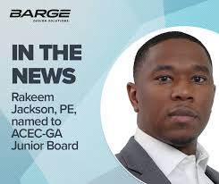 We're thrilled to announce that Project Manager Rakeem Jackson, PE, has  been named to the 2024-2025 ACEC-GA Junior Board. Congrats, Rakeem! We're  eager to see the positive impact you'll make