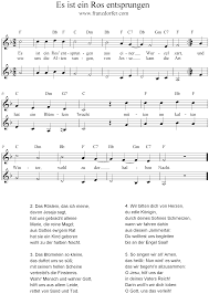 Zu vielen der aktuellen lieder, zu oldies oder zu klassischen musikstücken, gibt es leichte noten leichte noten berühmter komponisten klaviernoten kostenlos (bunte mischung). Es Ist Ein Ros Entsprungen