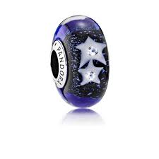 Pandora Charm Murano Nuit Etoilee Lookeor Pandora Murano Pandora Glass Pandora Christmas Charms