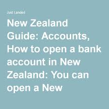 Accounts Accounting Opening A Bank Account New Zealand