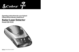 Top radar detectors on the market. Cobra Esd 9150 Operating Instructions Manualzz