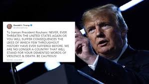 Donald Trump's Iran Tweet And THE LONG HISTORY OF TYPING IN ALL CAPS