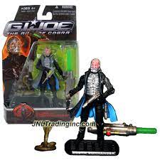 Hasbro Gi Joe Movie The Rise Of Cobra Series 4 Tall Figure Cobra Commander With Nano Injector Pistol Cobra Snake Missile Launcher Display Base Gi Joe Movie Cobra Commander Joe