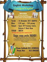 Minum pagi , buka puasa , sarapan. English Workshop Di Space D9 Training Space D9 Training Centre Shah Alam Facebook