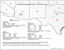 Regions In The United States Regulated For Karnal Bunt By